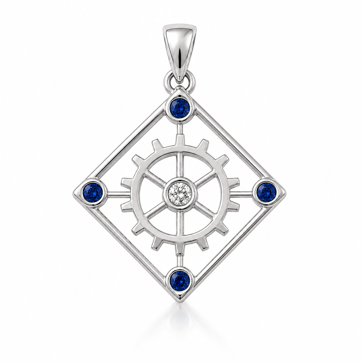 The Four Way Test (Silver w/Gemstones)