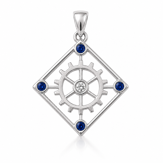 The Four Way Test (Silver w/Gemstones)