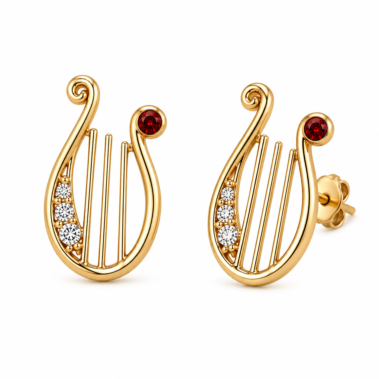 Love Your Lyre Studs