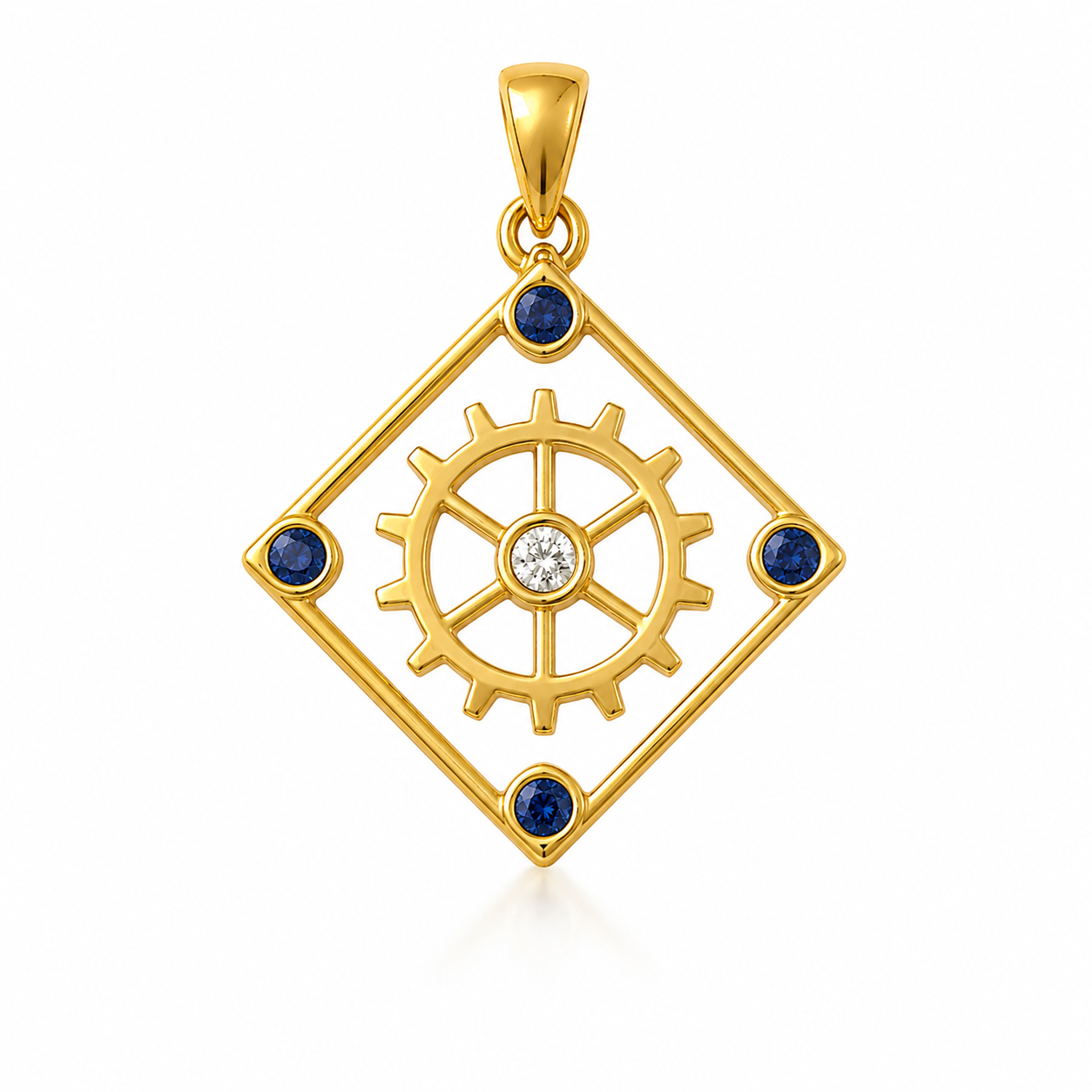 The Four Way Test (Gold w/Gemstones)