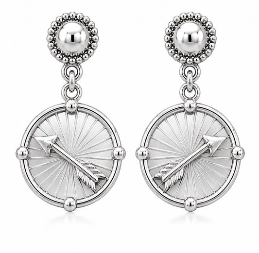 Medallion Earrings (Pi Beta Phi)