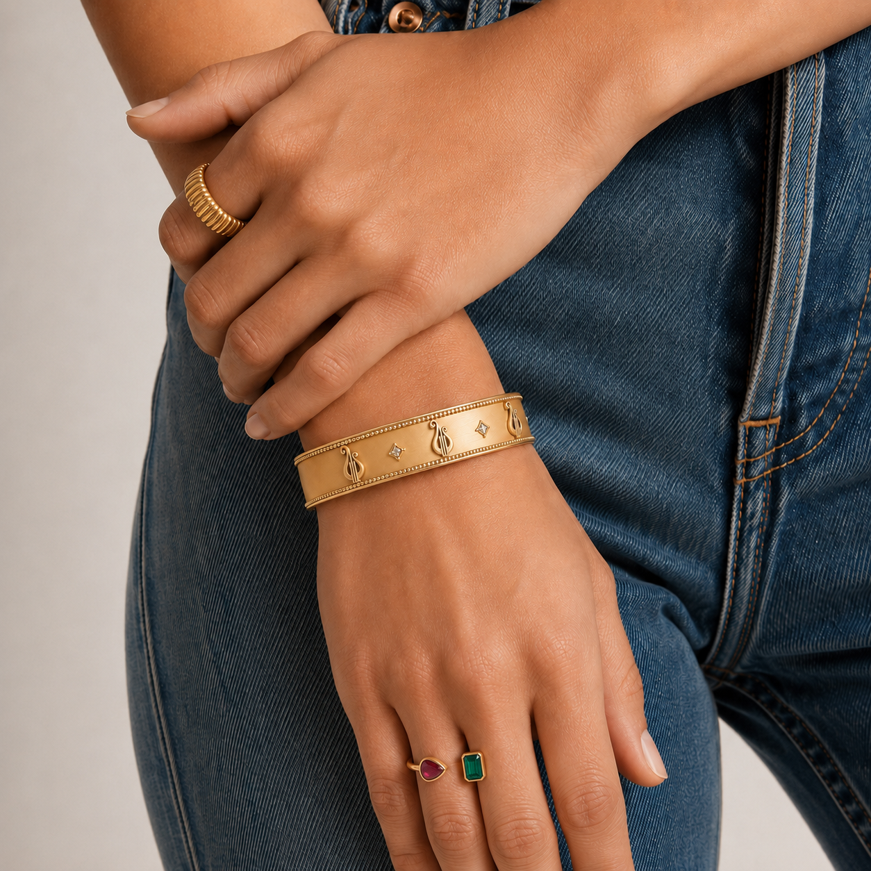 Love Your Lyre Cuff