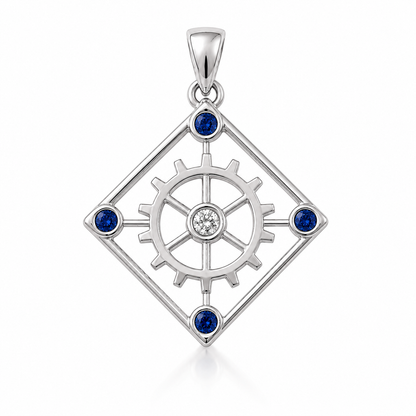 The Four Way Test (Silver w/Gemstones)