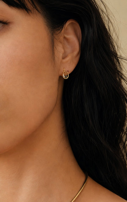 Love Your Lyre Studs