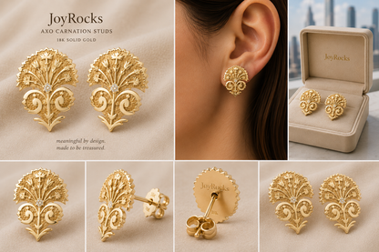 The Red Carnation Studs