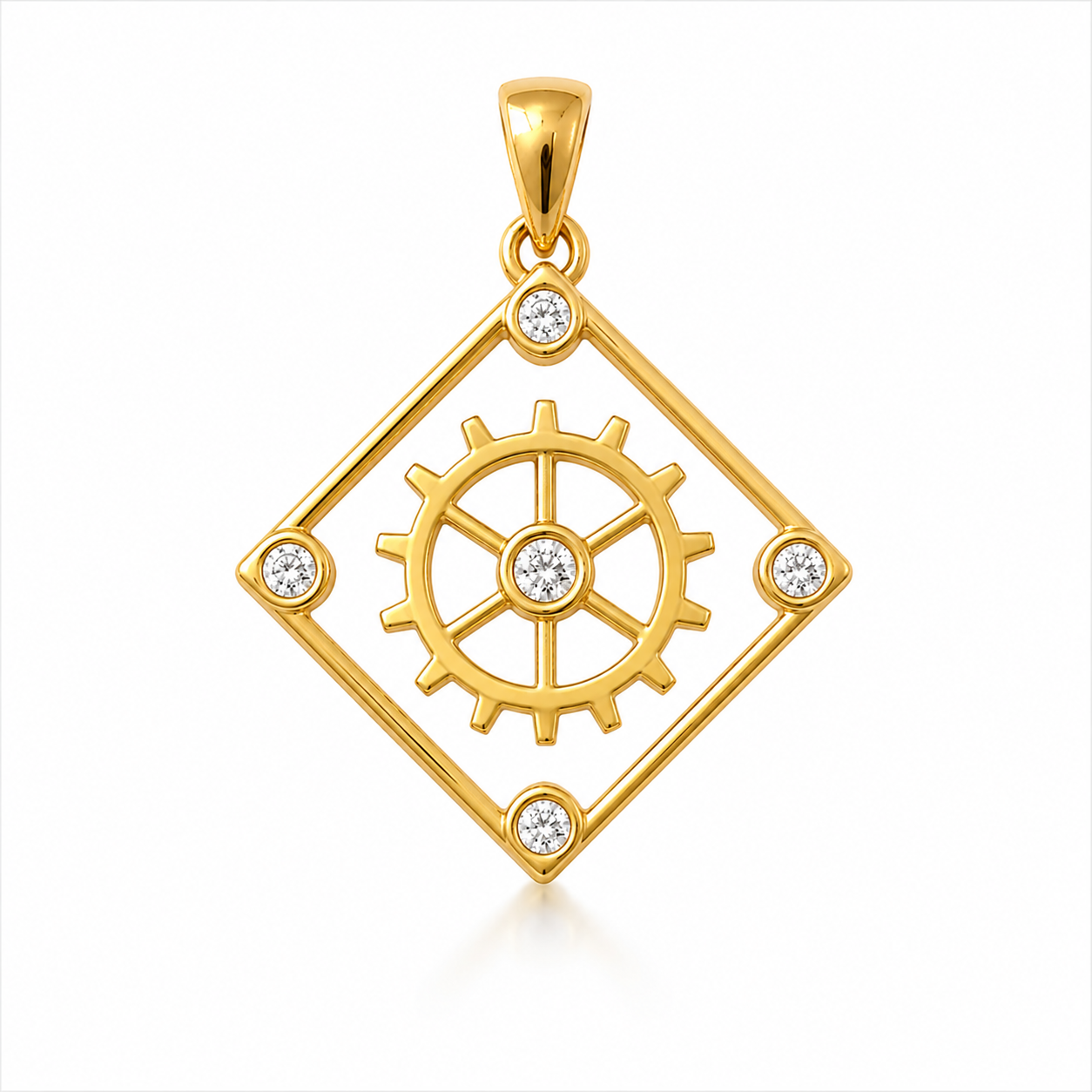 The Four Way Test (Gold w/Diamonds)