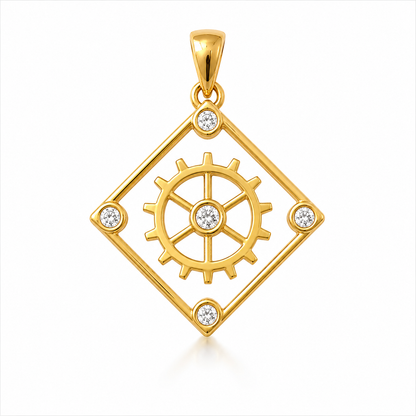 The Four Way Test (Gold w/Diamonds)