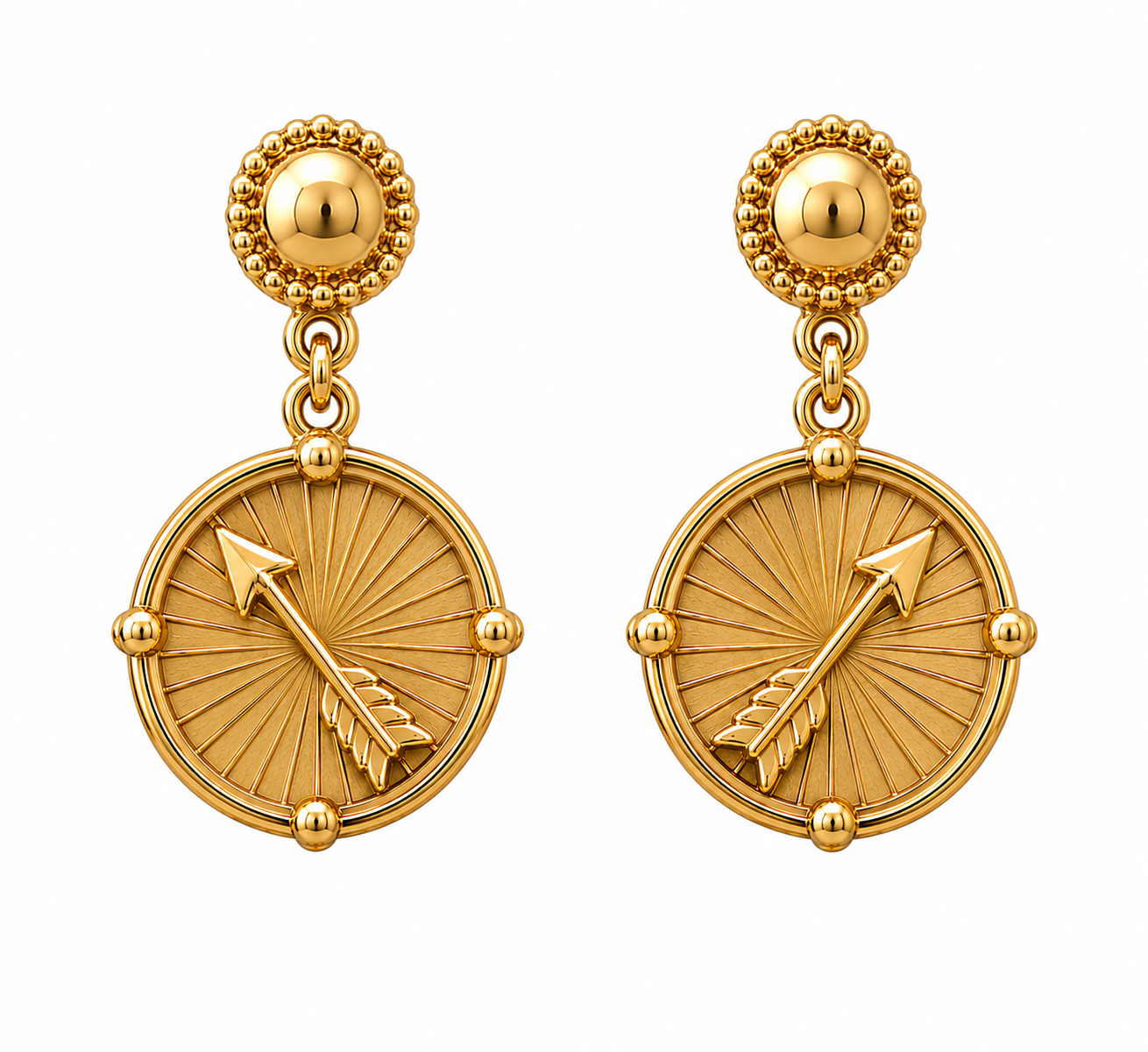 Medallion Earrings (Pi Beta Phi)