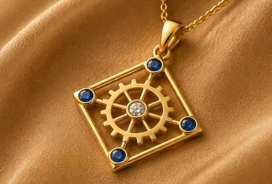 The Four Way Test (Gold w/Gemstones)