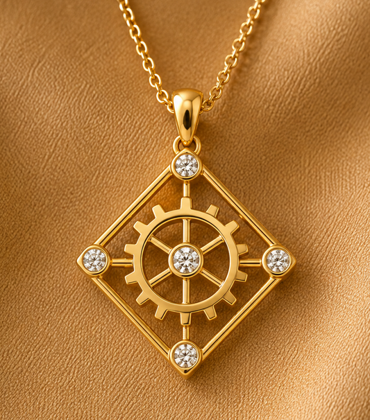 The Four Way Test (Gold w/Diamonds)