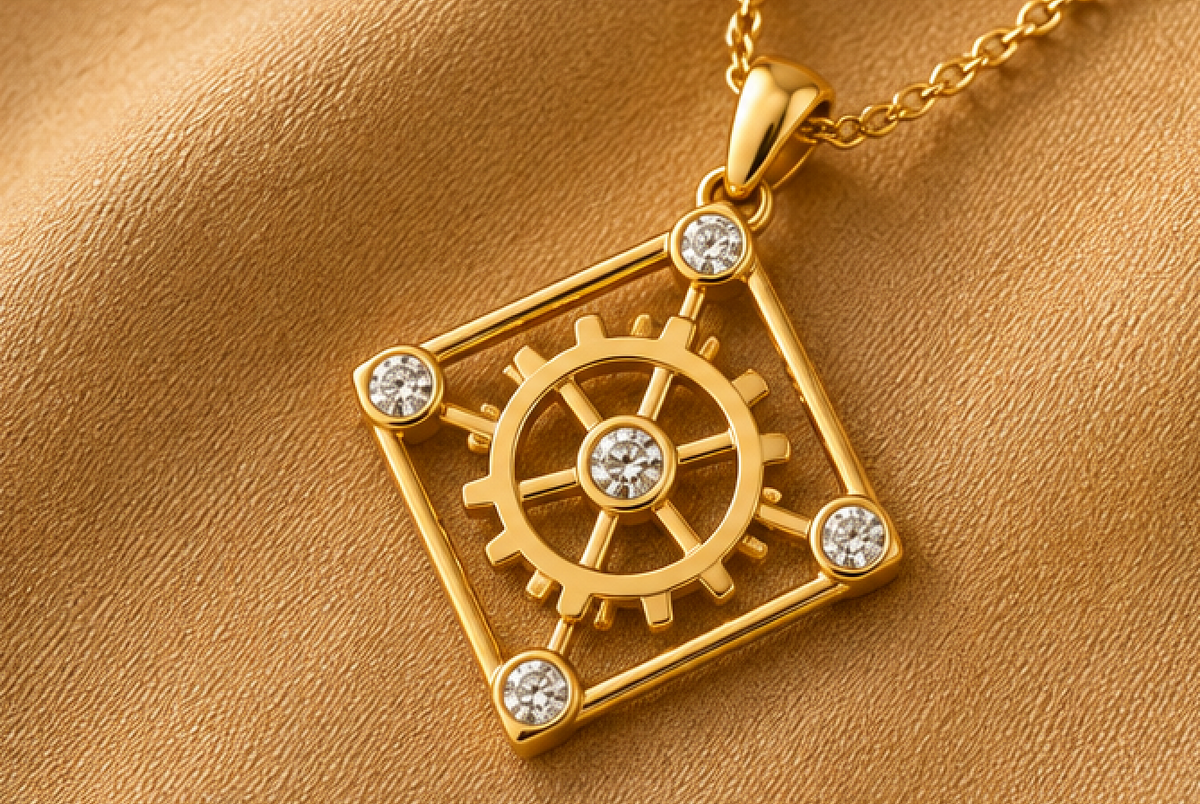 The Four Way Test (Gold w/Diamonds)