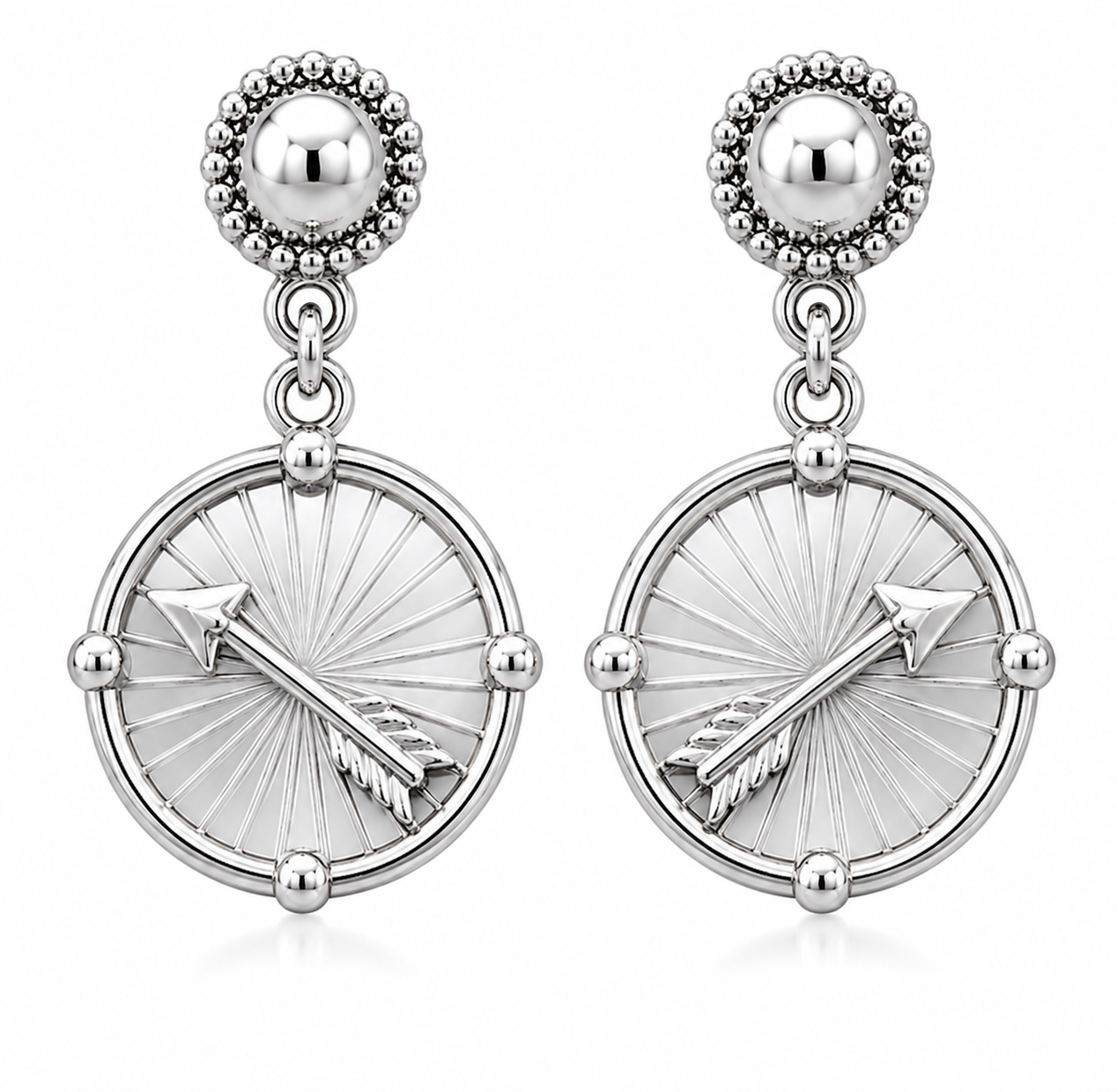 Medallion Earrings (Pi Beta Phi)