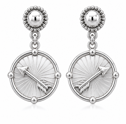 Medallion Earrings (Pi Beta Phi)