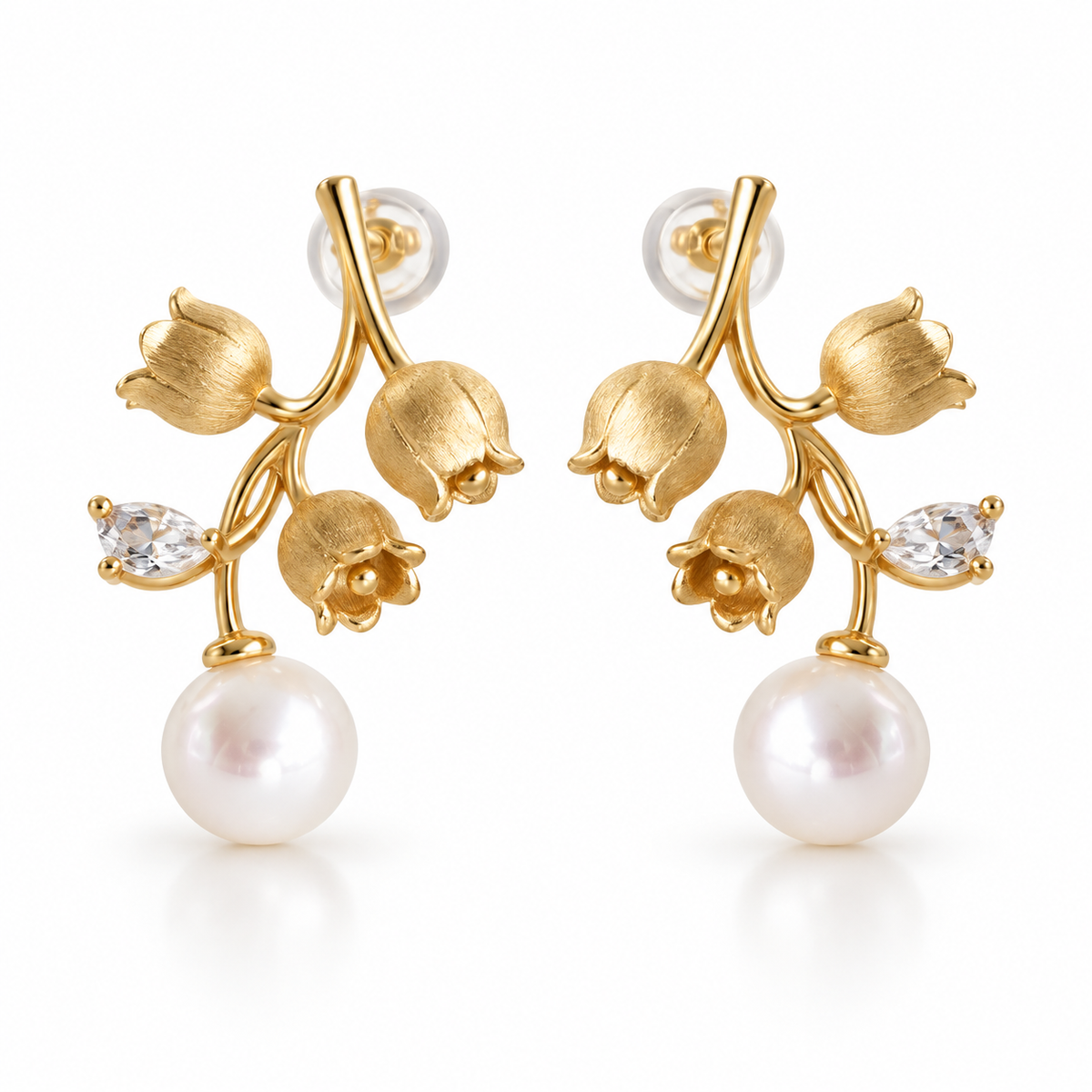 Lily of the Valley Dangle Earrings - AΦ