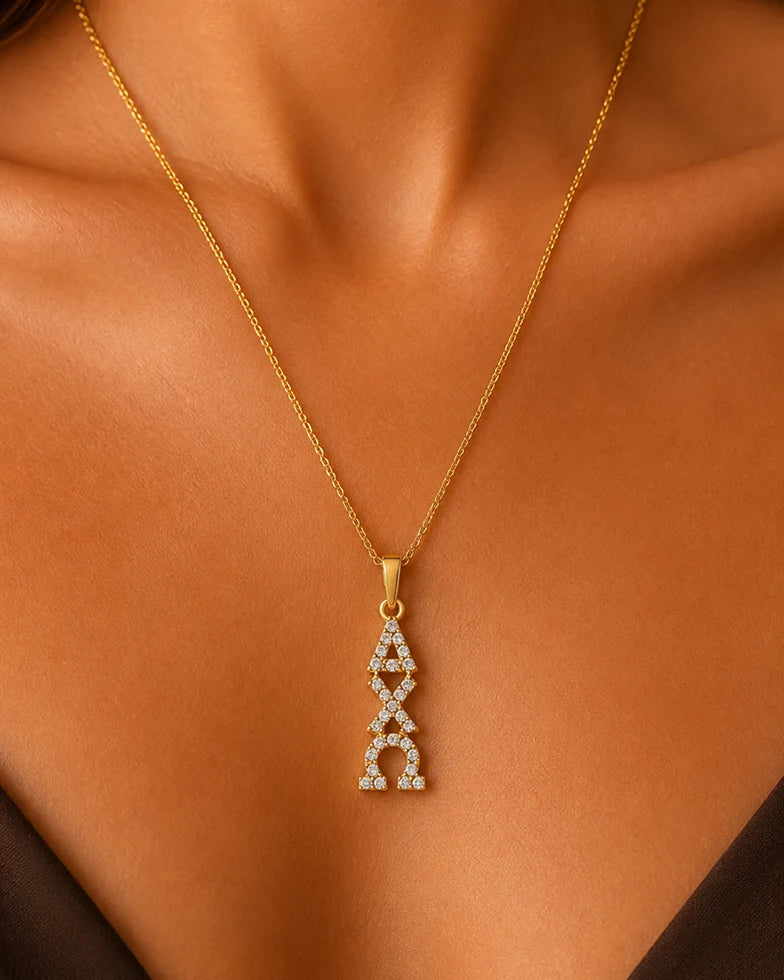 Diamond Lavaliere - Alpha Chi Omega