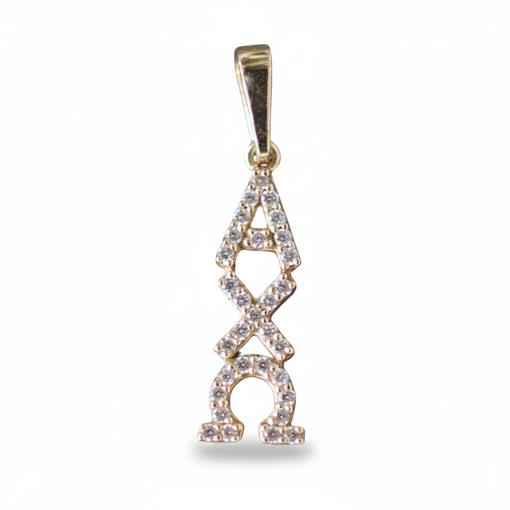 ΑΧΩ Letter Pendant - Luxury Product Shot